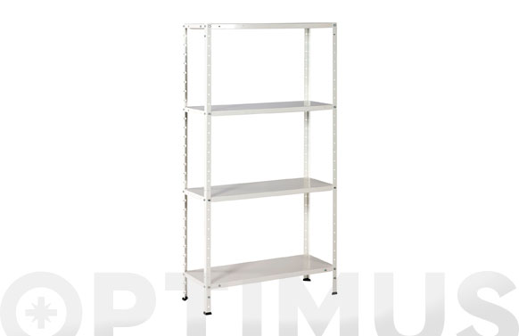 Estanteria metalica blanca 4 estantes 145 x 73 x 30 cm. – Ferretería  EbrePool – Ferretería Optimus – Amposta – Ferreteria Amposta